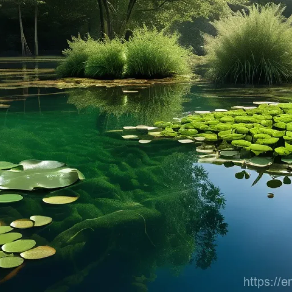 자연형 물 정화 시스템에서의 수질 안정성 확보 - **Prompt 1: The Green Guardians in Action**
"A vibrant, natural water purification system beauti...